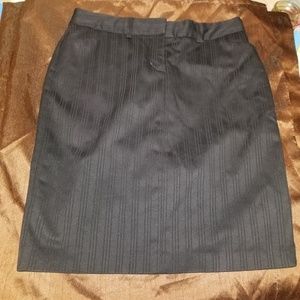 Express Design Studio Black Pinstripe Skirt Sz0